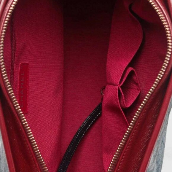 Chanel Blue Quilted Suede and Leather Medium Gabrielle Hobo Bag - Picture 3 of 11